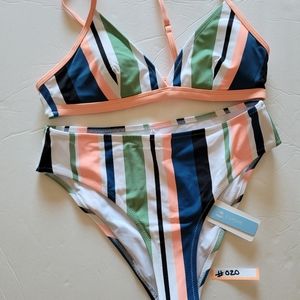 2 piece swimsuit large